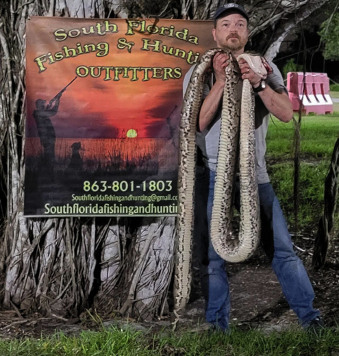 Amazing Python hunting trip in Florida lands 12 foot Burmese Python