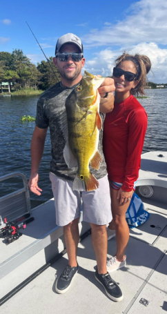 Big Peacock Bass caught in South Florida on a Peacock Bass Fishing Trip