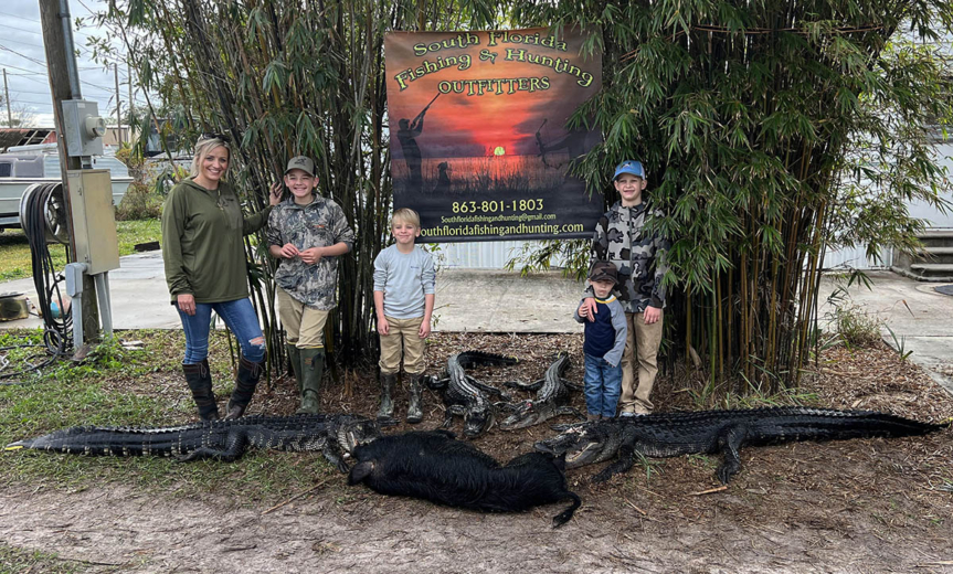 Multiple Gators and a Hog on this Hunting Trip in South Florida