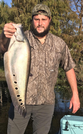 Nice Clown Knife Fish caught during a guided fishing trip in South Florida