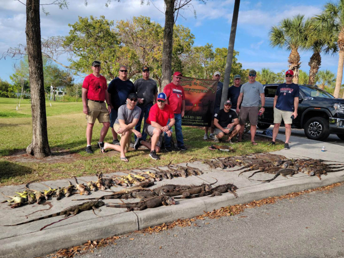 Over 40 Iguanas landed on a single Iguana Hunting Trip in Florida