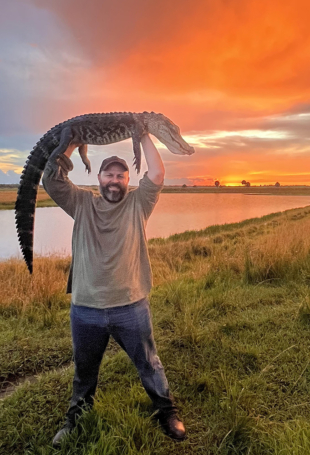Successful Gator Hunt ends with Spectacular Sunset