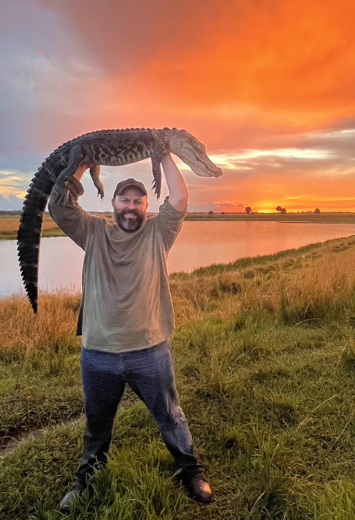 Successful Gator Hunt ends with Spectacular Sunset