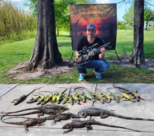 This marksman got it done on an Iguana Hunting Trip in South Florida