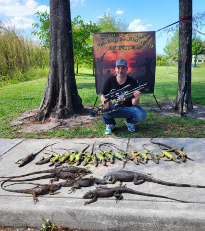 This marksman got it done on an Iguana Hunting Trip in South Florida