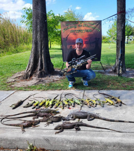 This marksman got it done on an Iguana Hunting Trip in South Florida