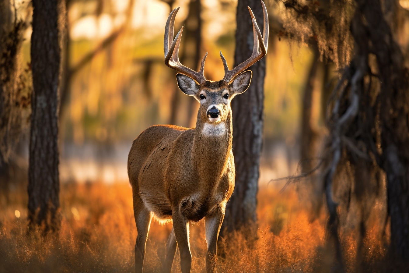 trophy whitetail buck deer hunting in Florida